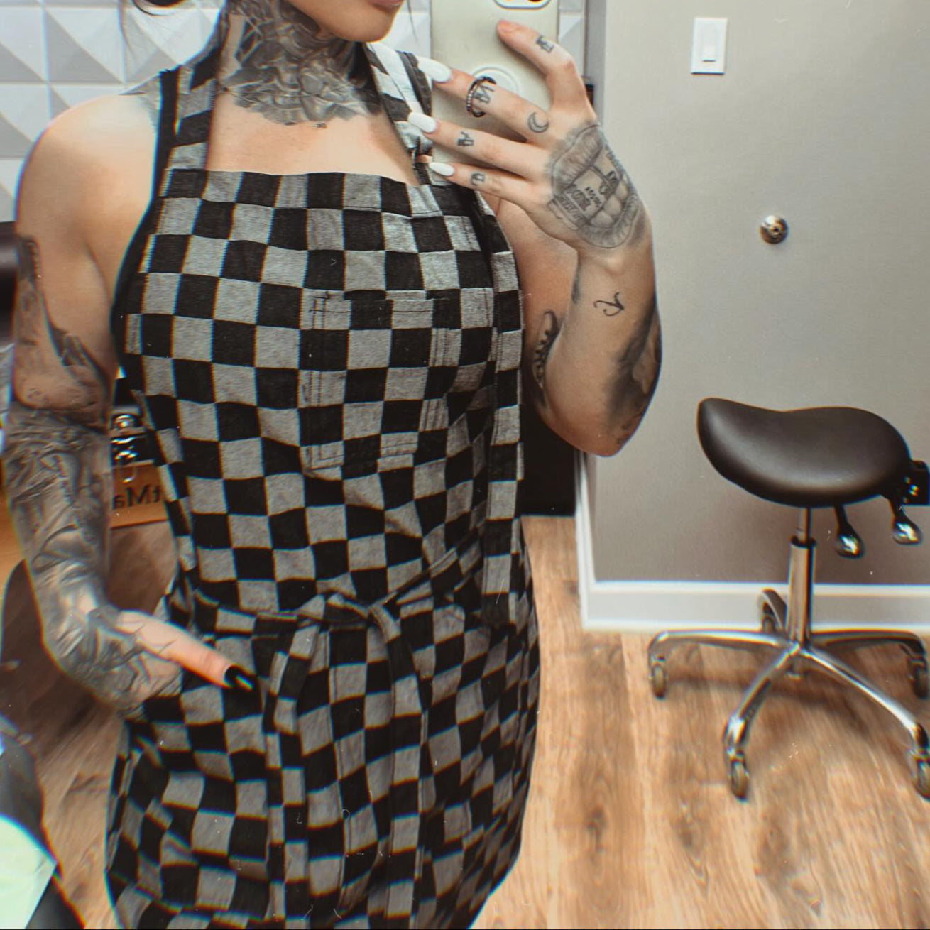 Checkered Apron