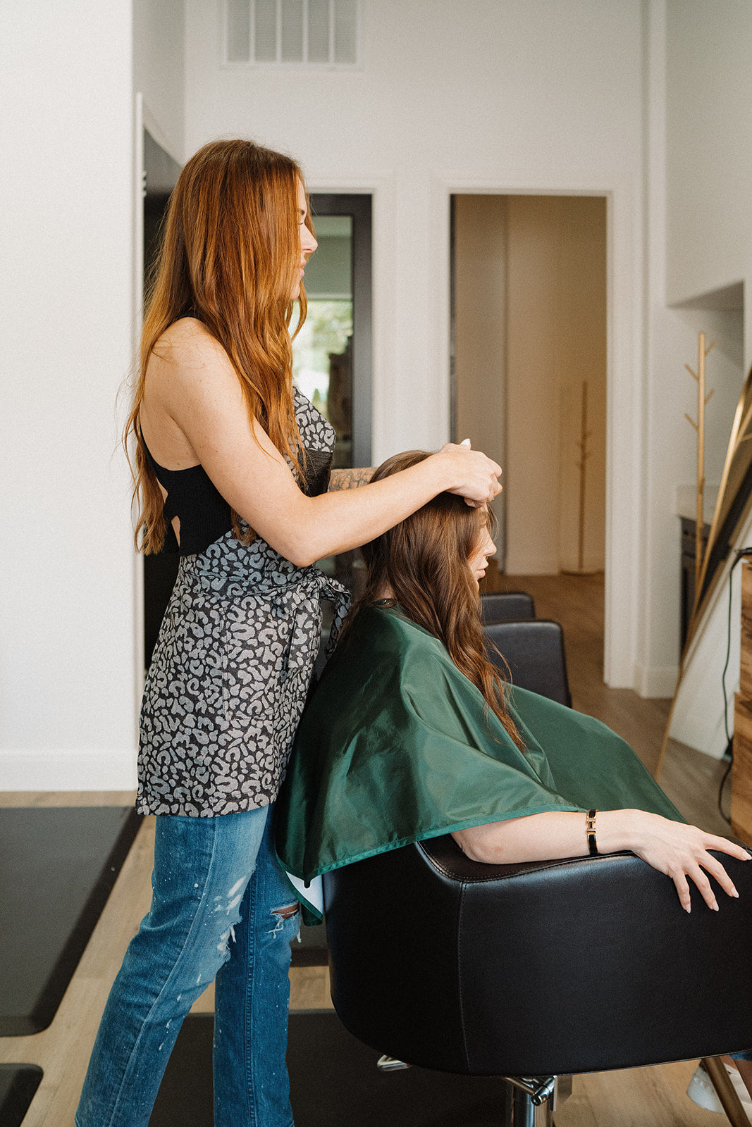 Black Leopard Alligator Pocket