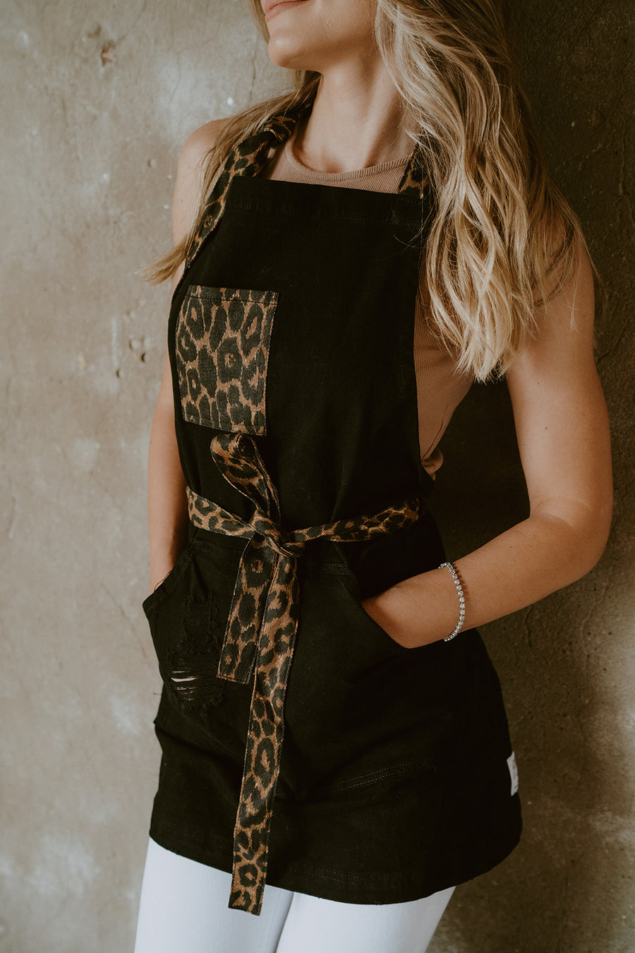Leopard Two Tone Apron