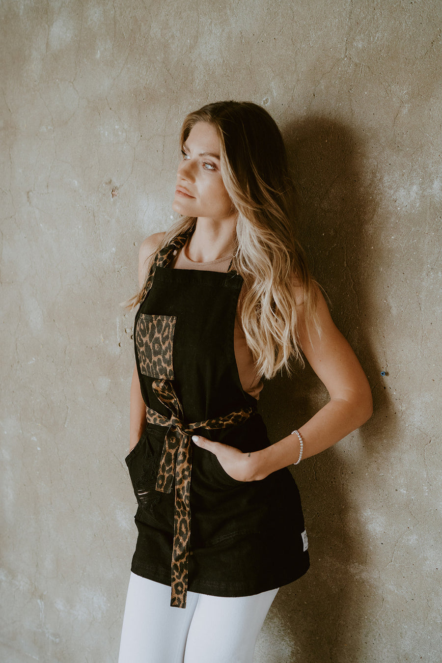 Leopard Two Tone Apron
