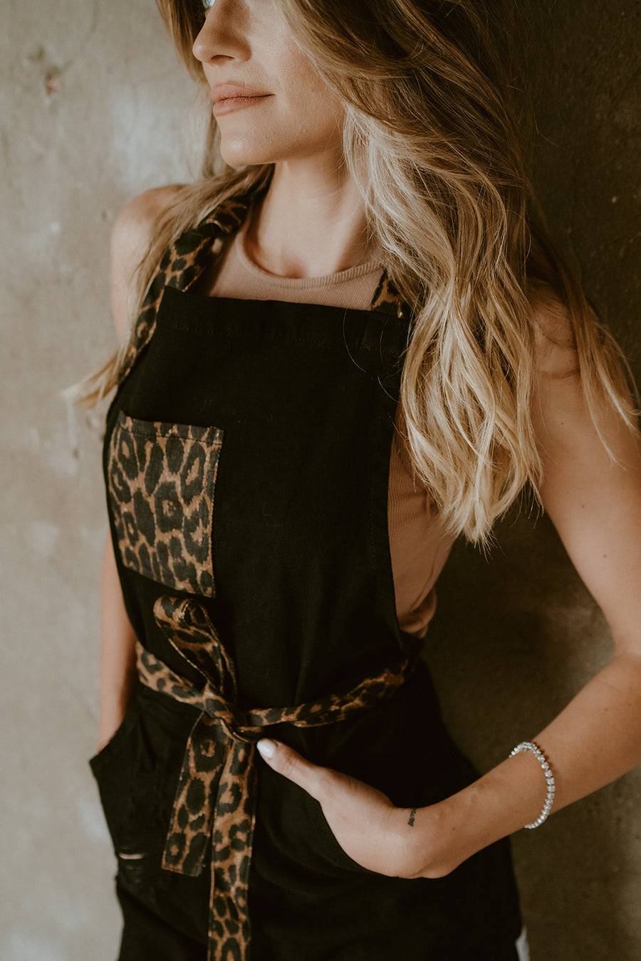 Leopard Two Tone Apron