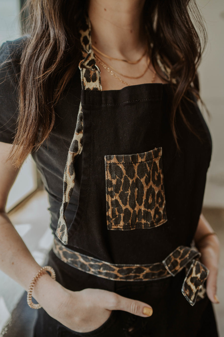Leopard Two Tone Apron